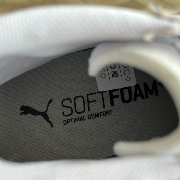 Puma Kaia Mid L White and Black High-Top Sneakers - Picture 13 of 14